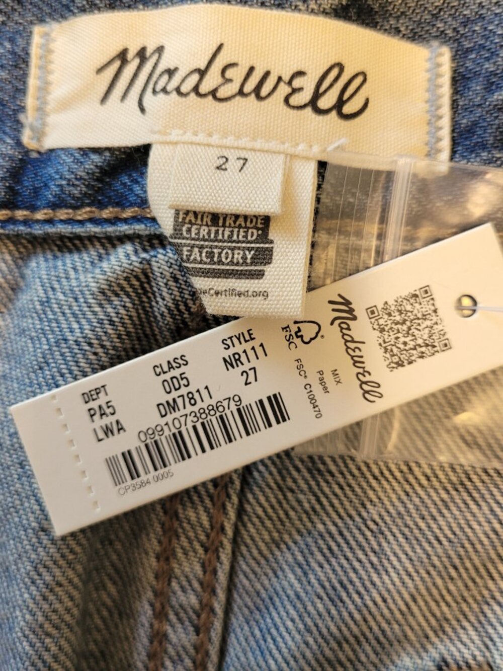 Madewell Crossover Waist Denim Mini Skirt - Picture 5 of 8